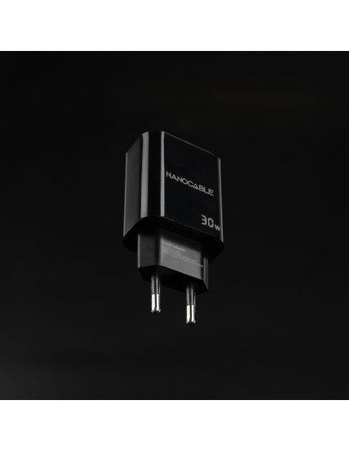 Cargador nanocable usb - c pd+usb - a qc 30w