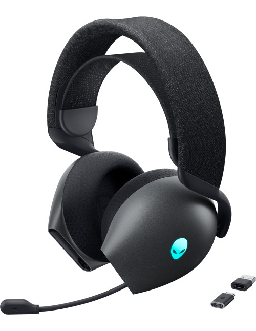 Auriculares gaming dell tri - mode inalambrico negro
