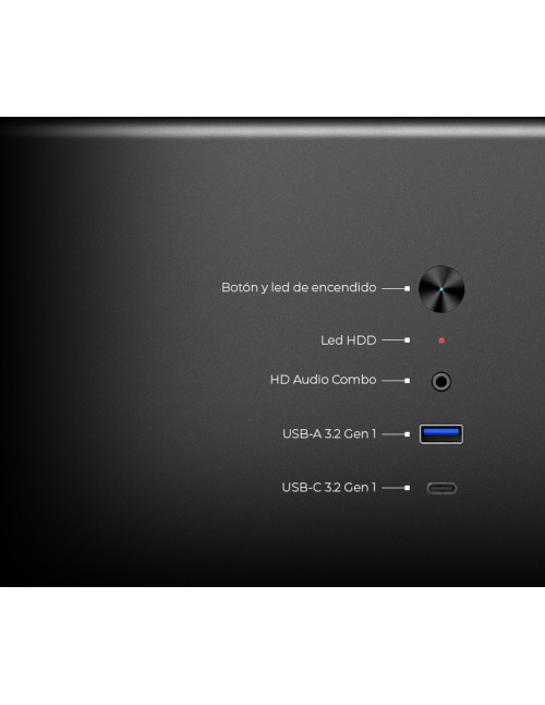 Caja ordenador coolbox m640c matx negra