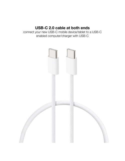 Cable usb - c 2.0 nanocable 60w usb - c