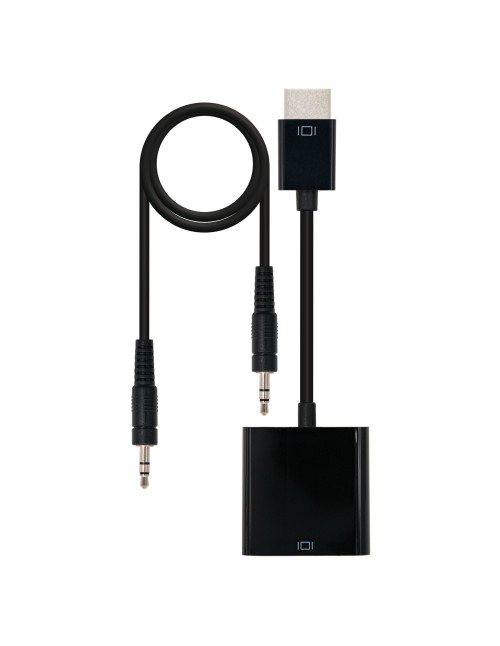 Conversor nanocable hdmi a vga 0.15cm