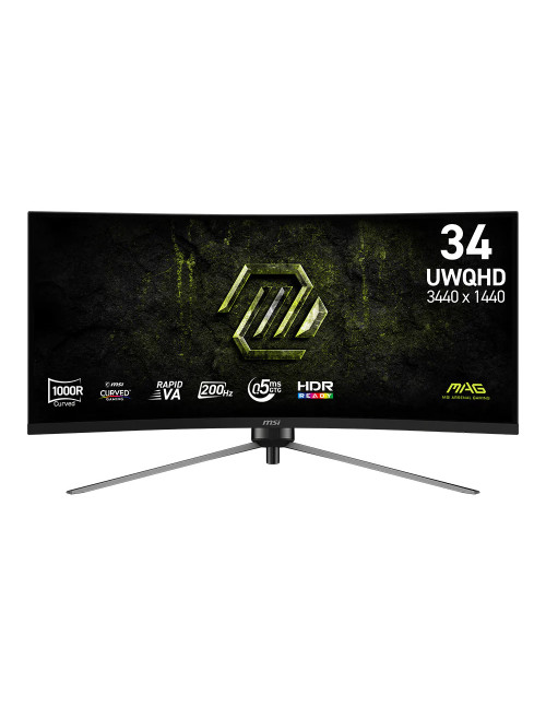 Monitor curvo gaming msi mag345cqrf e20