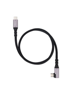 Cable nanocable usb - c 3.2 gen2 acodado