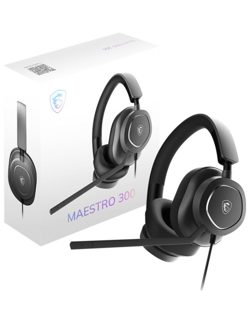 Auriculares gaming msi maestro 300 negro