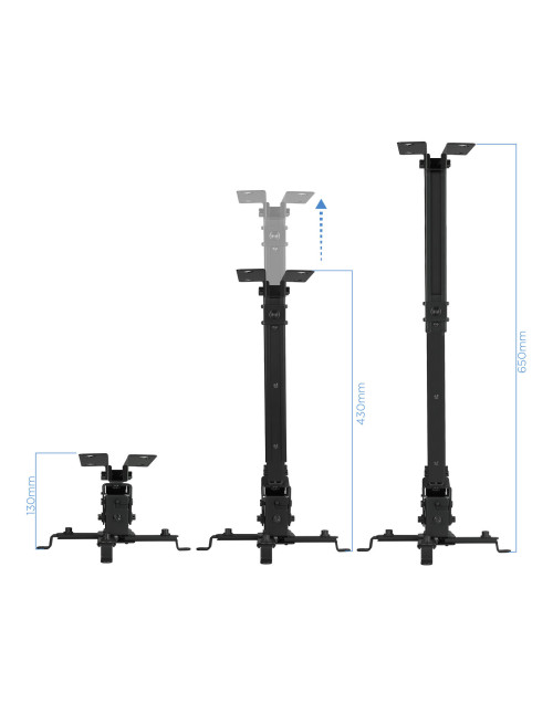 Soporte proyector techo tooq pj2012t - b negro