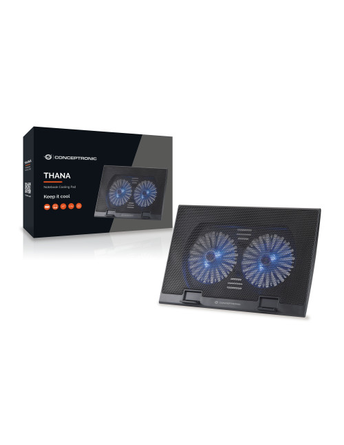 Base refrigeracion conceptronic portatiles 2 ventiladores