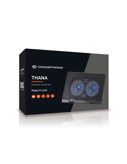 Base refrigeracion conceptronic portatiles 2 ventiladores