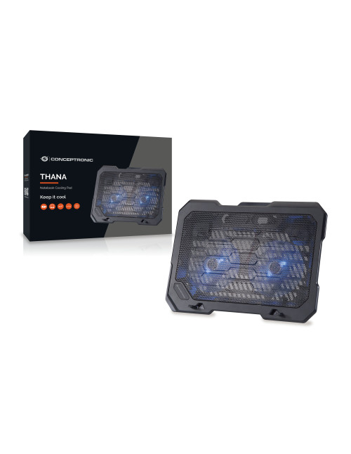 Base refrigeracion conceptronic portatiles 2 ventiladores