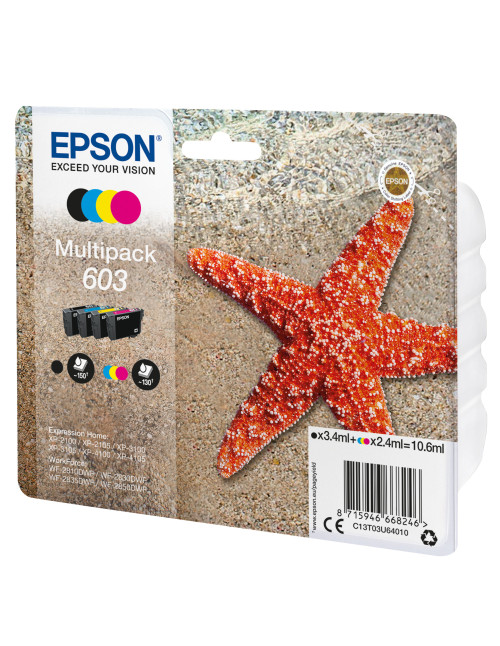 Multipack cartucho tinta epson 603 c13t03u64010
