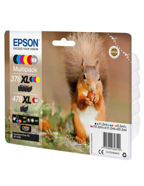 Multipack cartucho epson c13t379d4010 6 colores