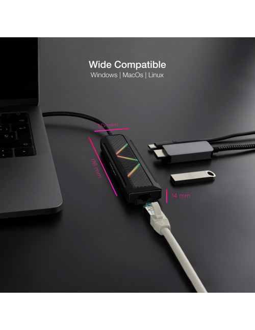 Hub nanocable 5 en 1 usb