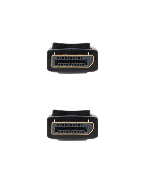Cable displayport nanocable 1m macho - macho negro