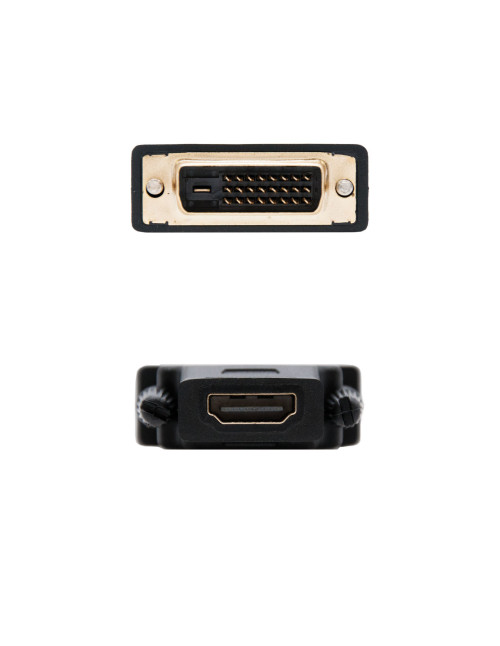 Adaptador dvi a hdmi nanocable macho - hembra
