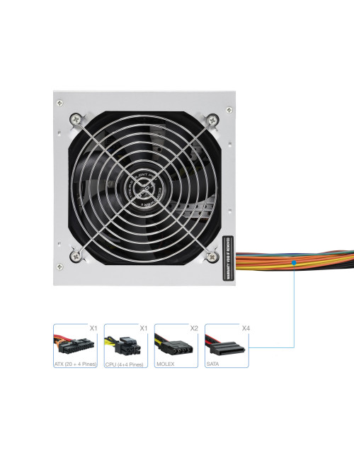 Fuente alimentacion tooq tqep - 500sse - o atx 500w