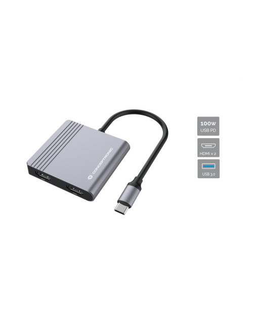 Hub usb tipo c conceptronic donn13g