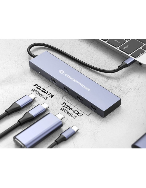 Hub usb tipo c conceptronic hubbies14g