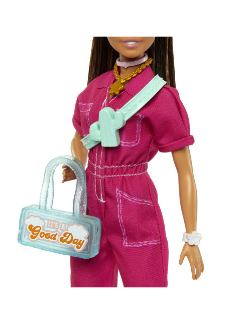 Muñeca barbie mattel mono rosa