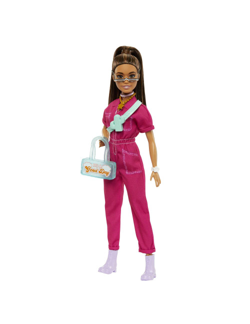 Muñeca barbie mattel mono rosa