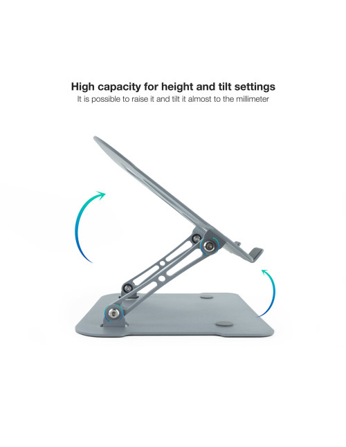 Soporte base elevador tooq portatil tablets
