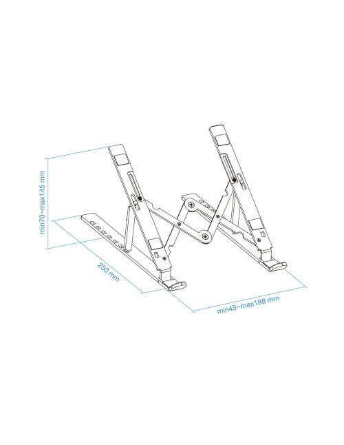 Soporte base elevador tooq portatil tablets