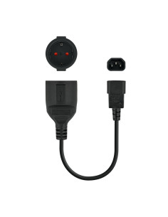 Cable adaptador c14 m a cee7