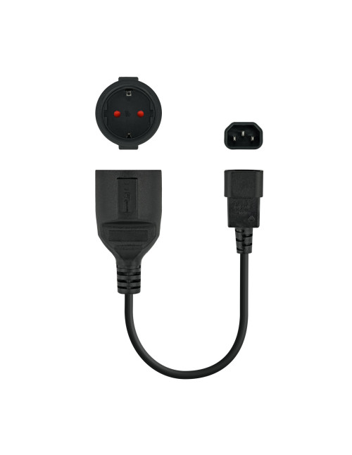 Cable adaptador c14 m a cee7