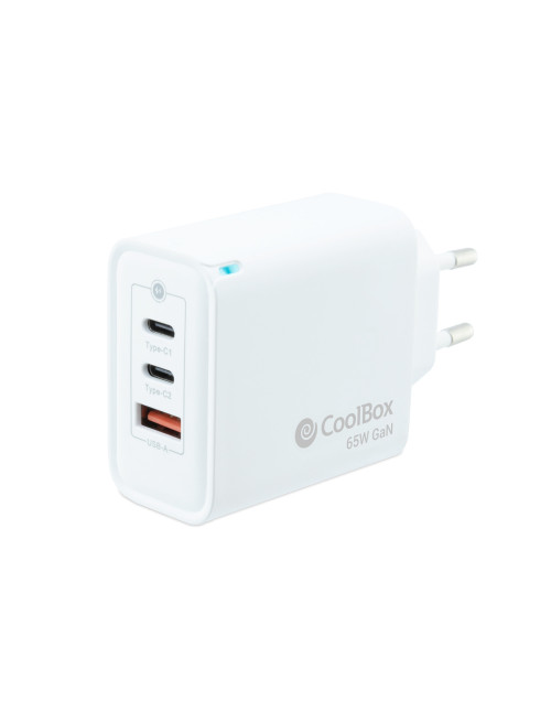 Cargador usb pared coolbox 65w 2