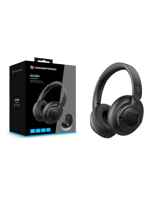 Auriculares conceptronic alvah02b inalambrico negro