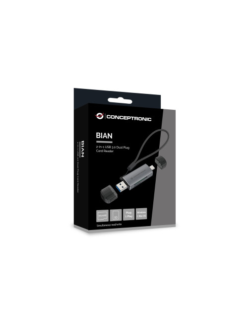 Lector tarjetas externo conceptronic usb tipo