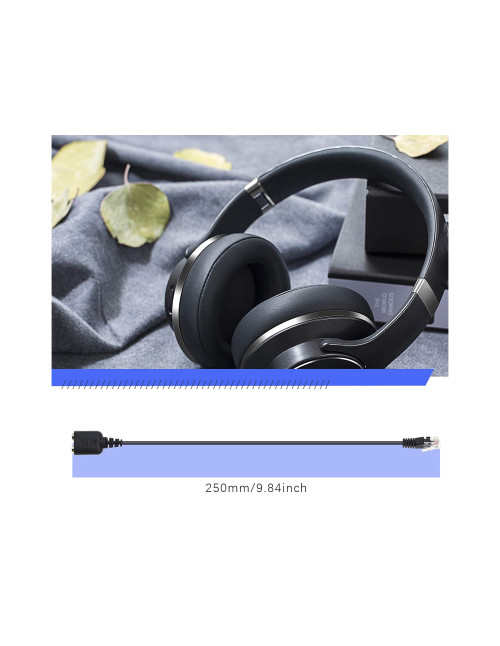 Cable rj9 a 2 x jack