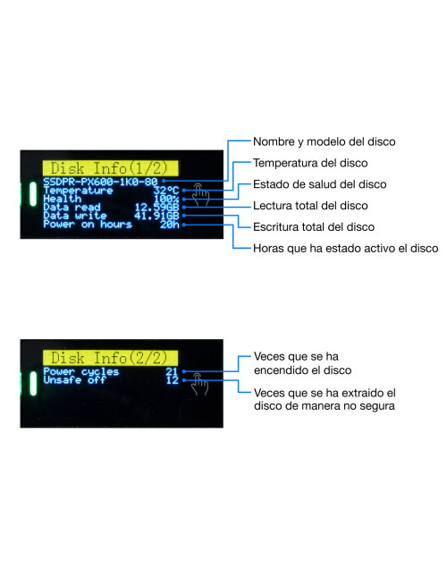 Mini carcasa disco duro ssd coolbox