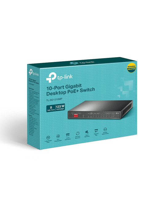 Switch tp - link tl - sg1210mp 10 puertos