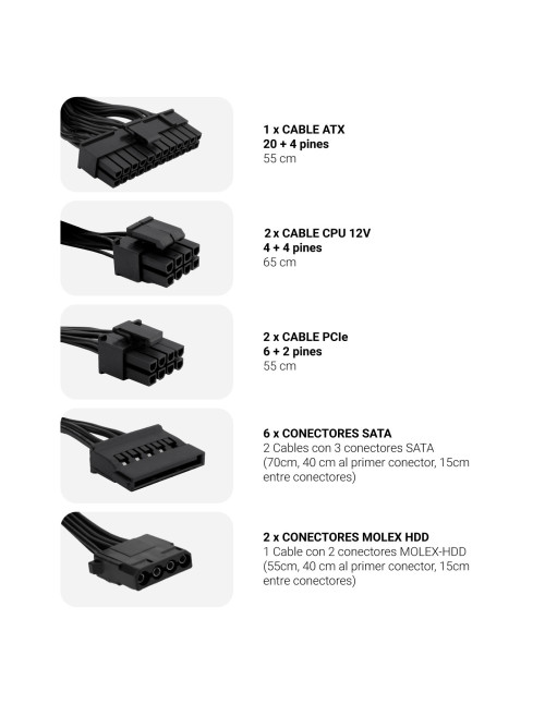 Fuente alimentacion coolbox powerline iii gaming