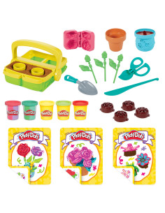 Juego hasbro play - doh blooming flowers