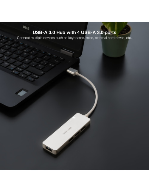 Hub nanocable usb - a 3.0. a 4xusb3.0