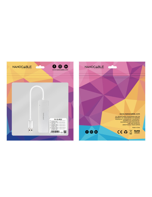 Hub nanocable usb - a 3.0. a 4xusb3.0