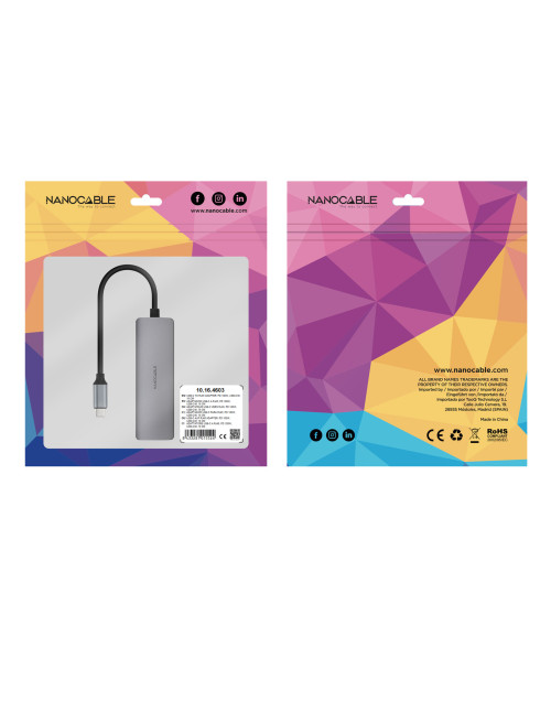 Adaptador nanocable usb - c 3.1 a rj45