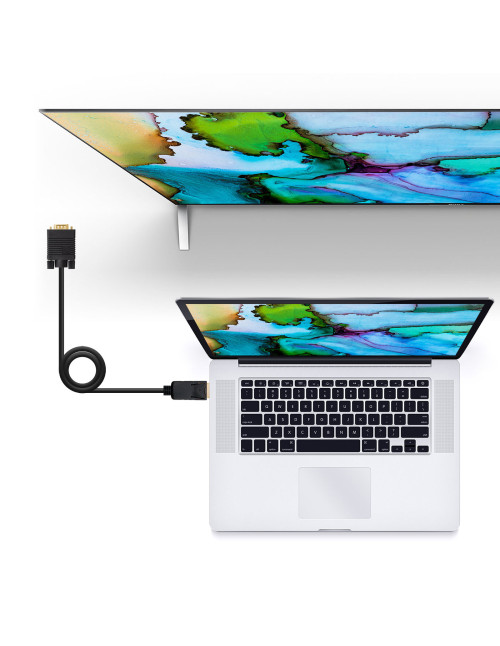 Cable conversor displayport a vga nanocable
