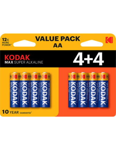 Blister pilas kodak alcalina max aa