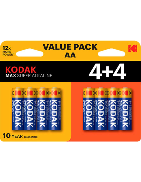 Blister pilas kodak alcalina max aa