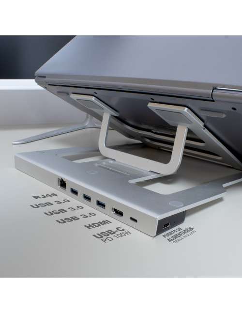 Atrildock coolbox aluminio usb - c a hdmi