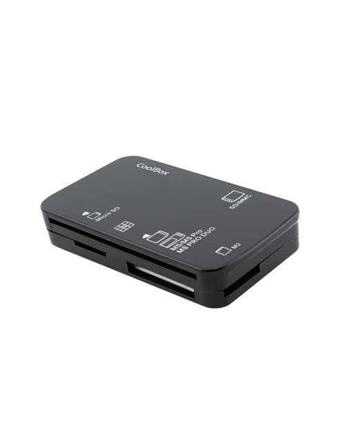 Lector tarjetas memoria y usb coolbox
