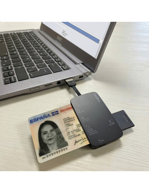 Lector tarjetas memoria y usb coolbox
