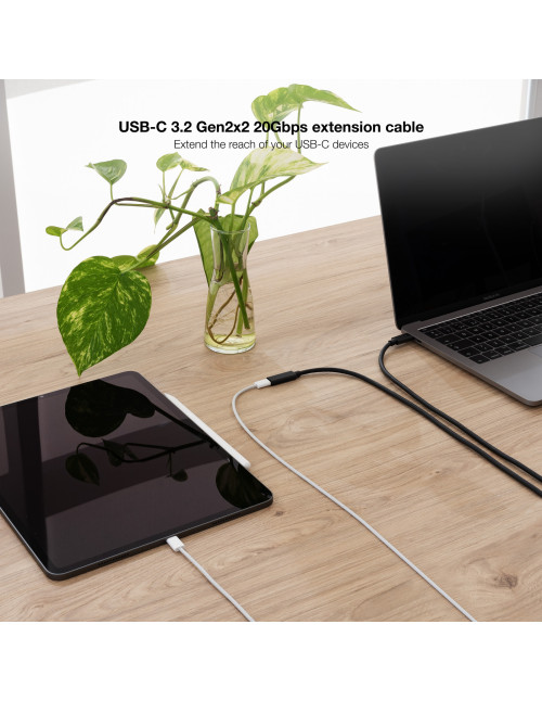 Cable prolongador nanocable usb - c 3.2 gen2x2