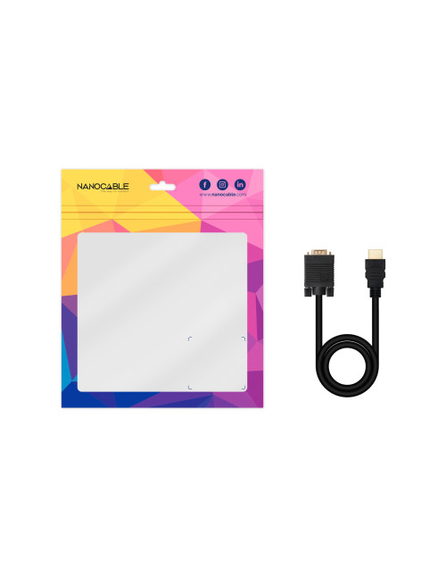 Cable conversor hdmi a vga nanocable