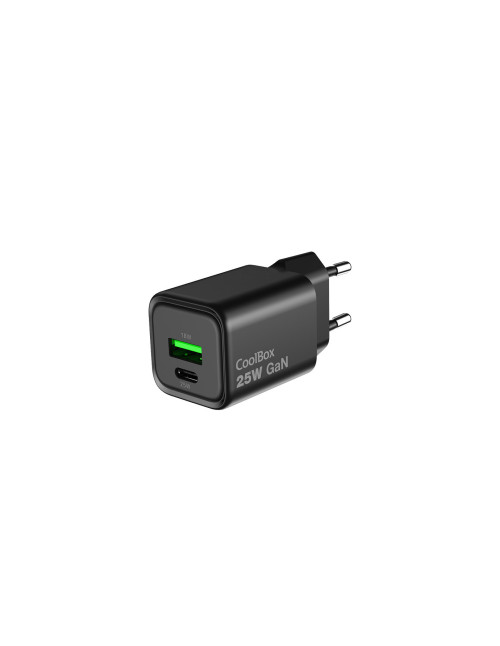 Cargador usb pared coolbox 25w gan