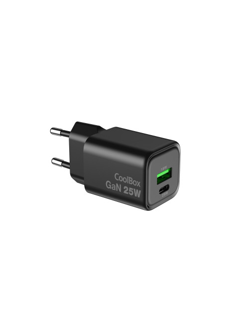 Cargador usb pared coolbox 25w gan