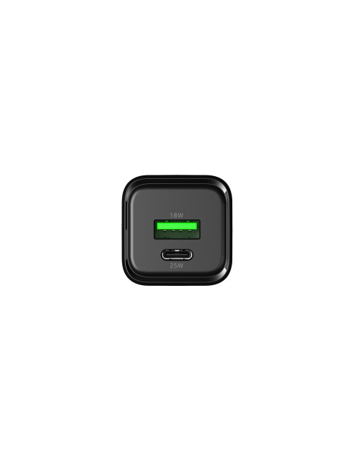 Cargador usb pared coolbox 25w gan