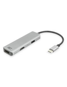 Adaptador usb - c a 2 hdmi 4k
