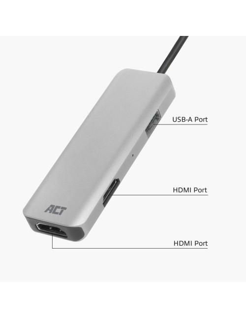 Adaptador act connectivity usb - c a 2
